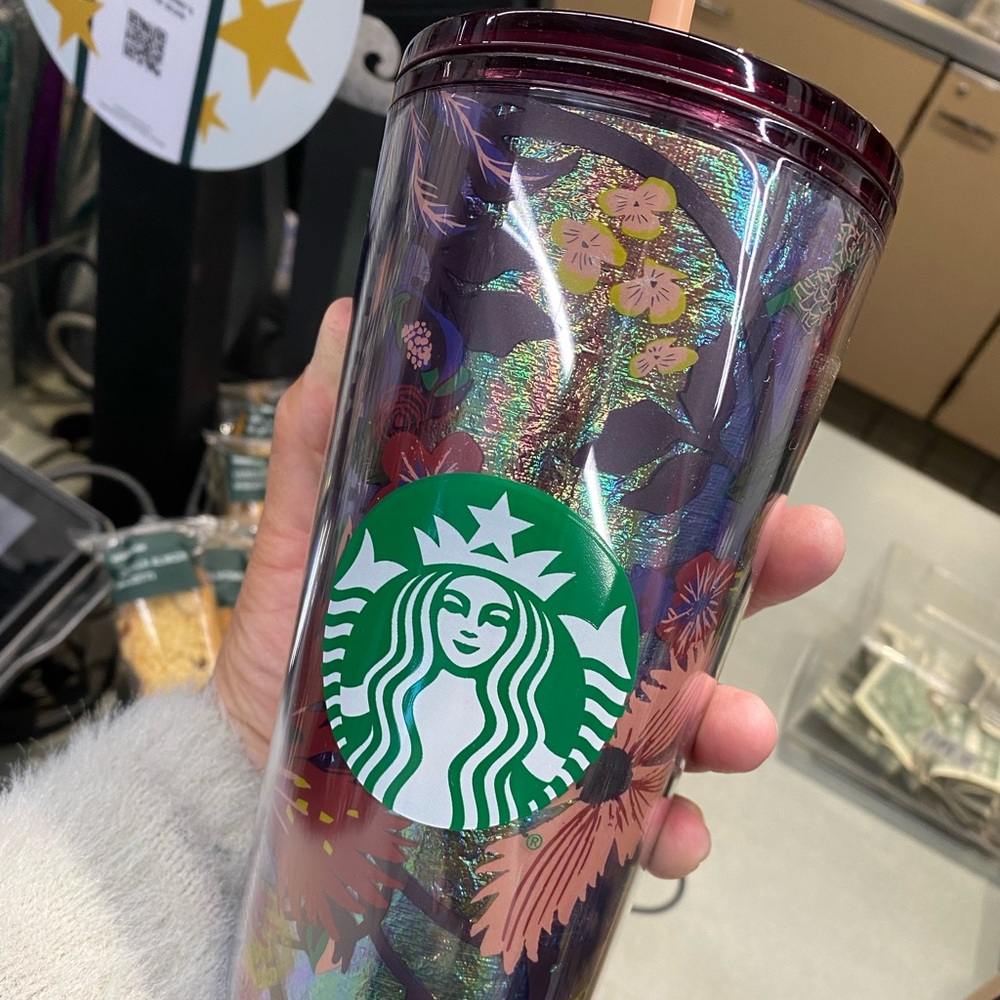 Starbucks iridescent foil fall 2021 tumbler